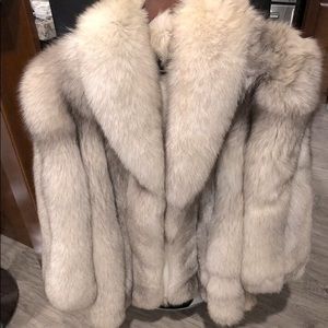 100% Blue Fox Coat